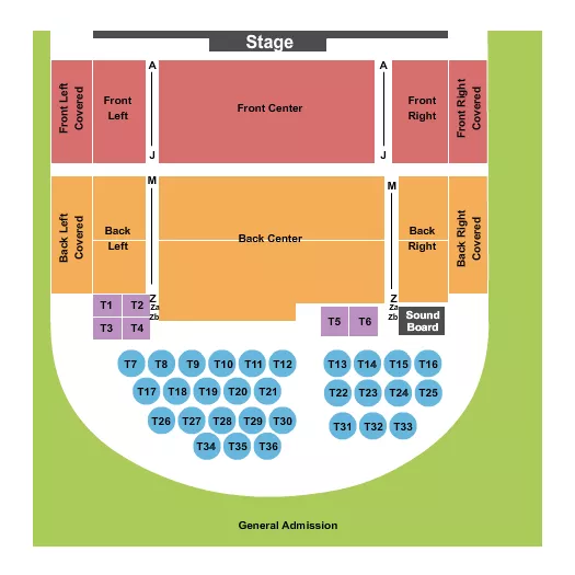 ENDSTAGE 3 Seating Map Seating Chart