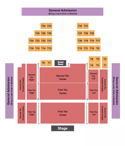 ENDSTAGE TABLES 2 Seating Map Seating Chart