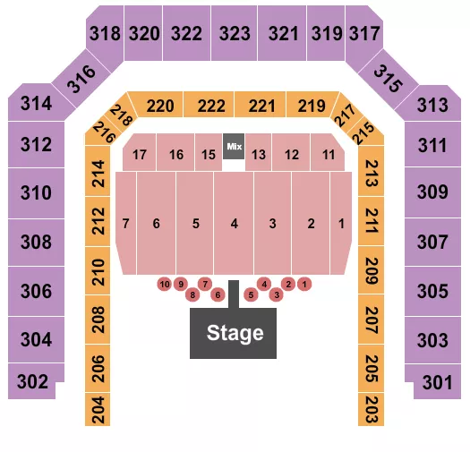 ENDSTAGE TABLES Seating Map Seating Chart