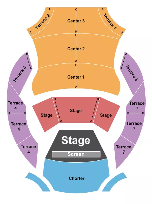 ENDSTAGE Seating Map Seating Chart