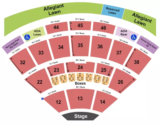 ENDSTAGE 2 Seating Map Seating Chart