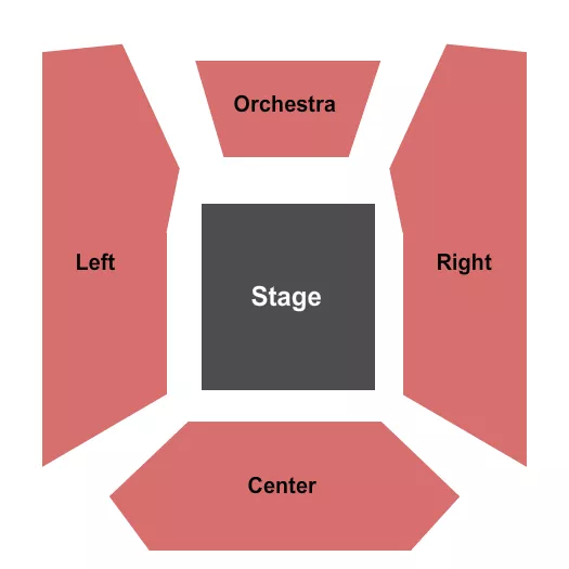 BLOW ME DOWN FARM END STAGE Seating Map Seating Chart