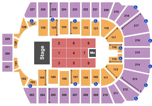 KATT WILLIAMS Seating Map Seating Chart