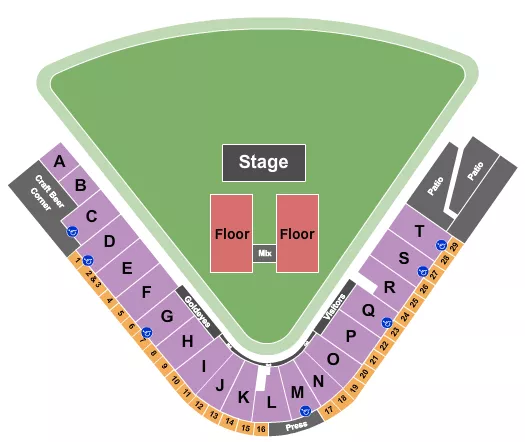 CONCERT 2 Seating Map Seating Chart