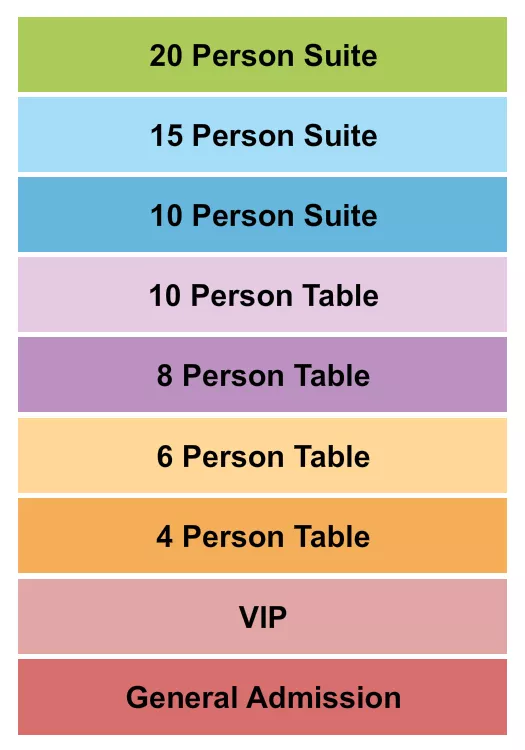 FESTIVAL Seating Map Seating Chart