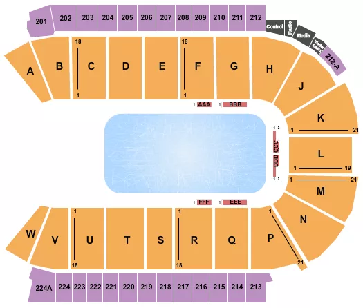 CIRQUE CRYSTAL Seating Map Seating Chart