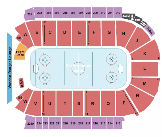 HOCKEY 2 Seating Map Seating Chart