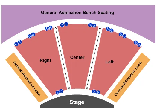 END STAGE Seating Map Seating Chart