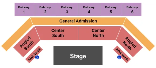 ENDSTAGE Seating Map Seating Chart