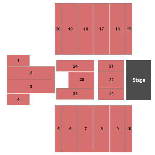 END STAGE 2 Seating Map Seating Chart
