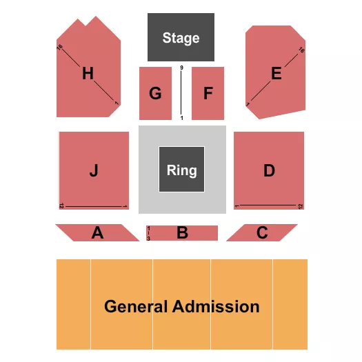 BOXING WITH RISER Seating Map Seating Chart