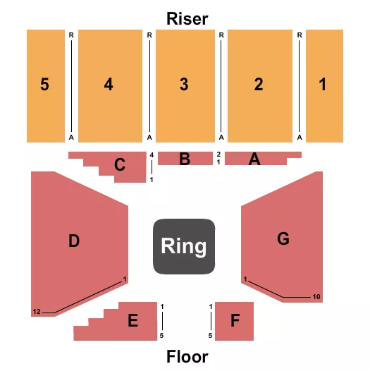 AEW Seating Map Seating Chart