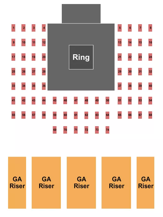 BRAWL 2 Seating Map Seating Chart