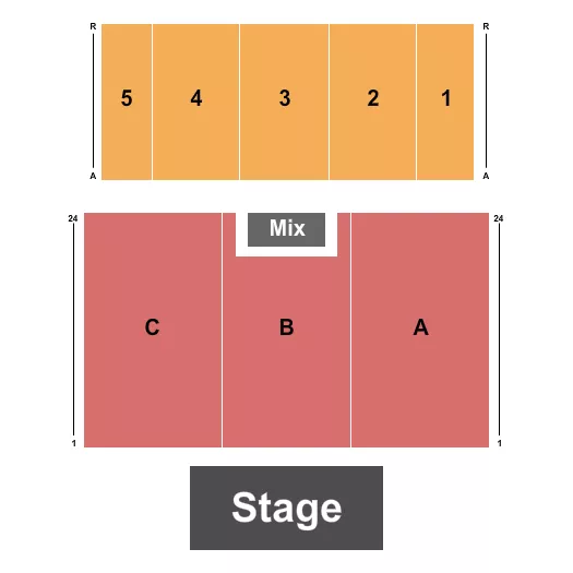 ENDSTAGE NO TABLE Seating Map Seating Chart