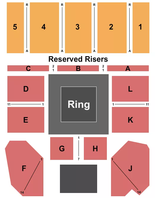 WRESTLING 2 Seating Map Seating Chart