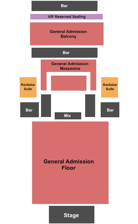 GA1 Seating Map Seating Chart