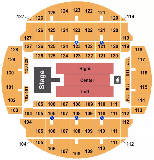 CHRISTIAN NODAL Seating Map Seating Chart