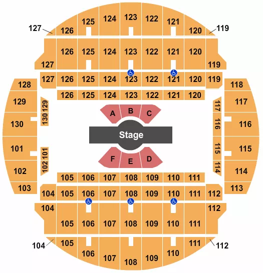 CIRQUE CORTEO Seating Map Seating Chart