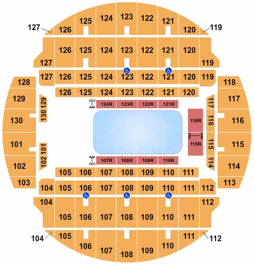 DISNEY ON ICE Seating Map Seating Chart