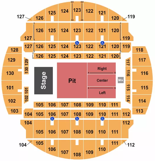 GUNNA Seating Map Seating Chart