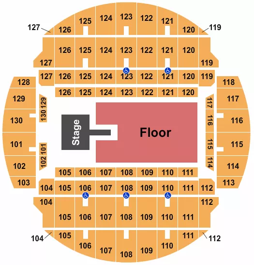 KEN CARSON Seating Map Seating Chart