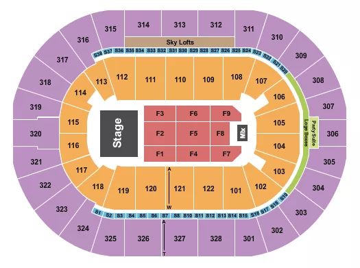 ANDREA BOCELLI Seating Map Seating Chart
