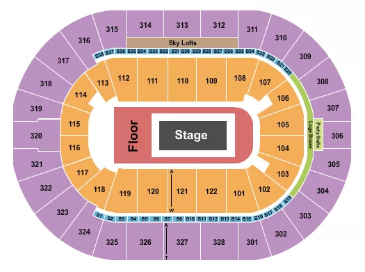 BILLIE EILISH Seating Map Seating Chart
