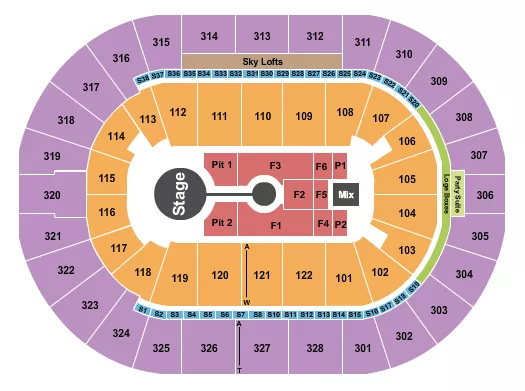 BRANDON LAKE Seating Map Seating Chart