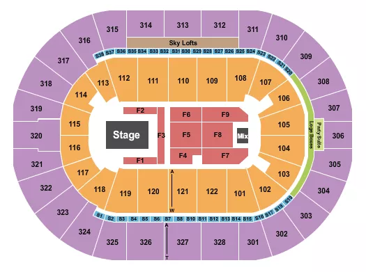 ELEVATION WORSHIP Seating Map Seating Chart