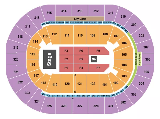LINDSEY STIRLING Seating Map Seating Chart