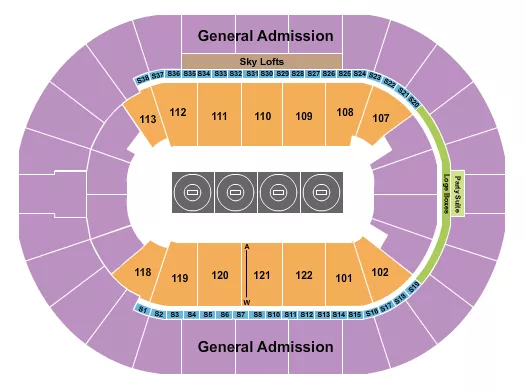 WRESTLING 2 Seating Map Seating Chart
