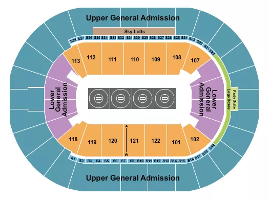 WRESTLING 3 Seating Map Seating Chart