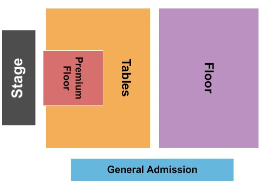 END STAGE Seating Map Seating Chart