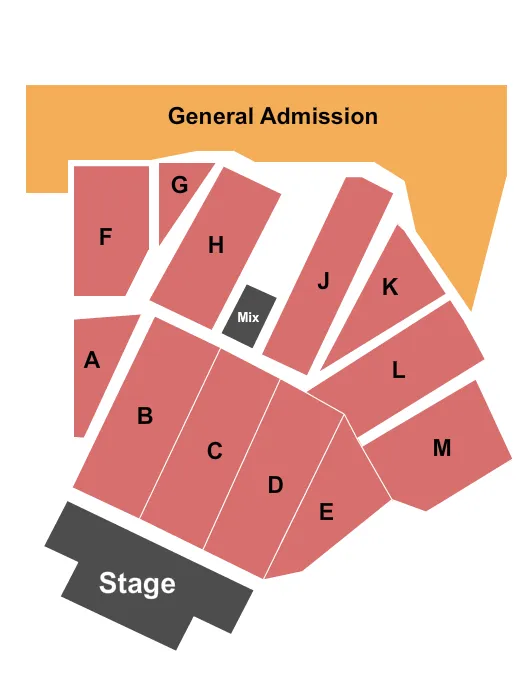 ENDSTAGE Seating Map Seating Chart