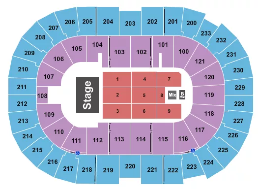 PENTATONIX Seating Map Seating Chart