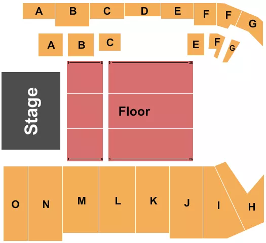 ENDSTAGE 3 Seating Map Seating Chart