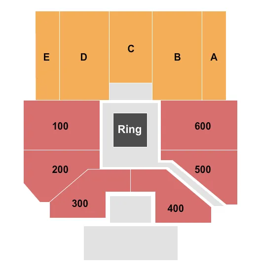 BOXING Seating Map Seating Chart