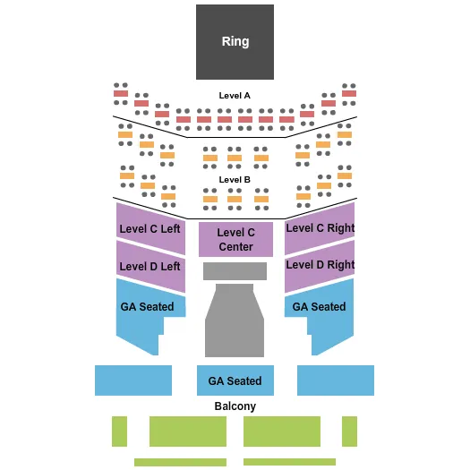 BOXING Seating Map Seating Chart