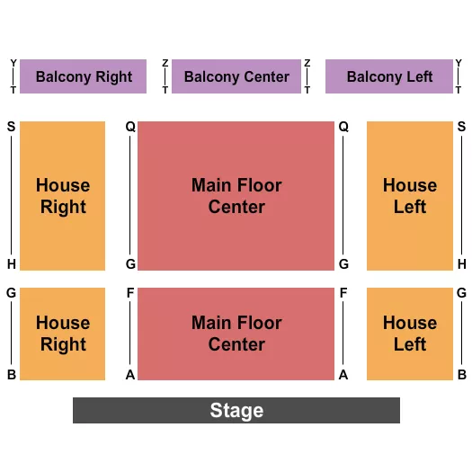 ENDSTAGE Seating Map Seating Chart