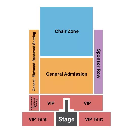 ROCK THE COUNTRY Seating Map Seating Chart