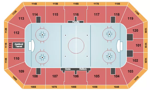 HOCKEY Seating Map Seating Chart