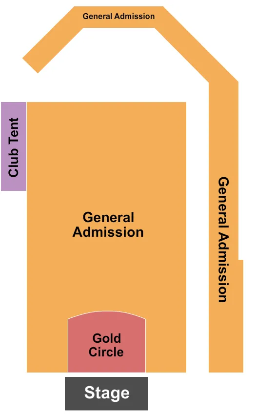 GC CLUB GA FLR BLCHR Seating Map Seating Chart