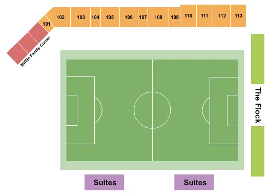 SOCCER Seating Map Seating Chart