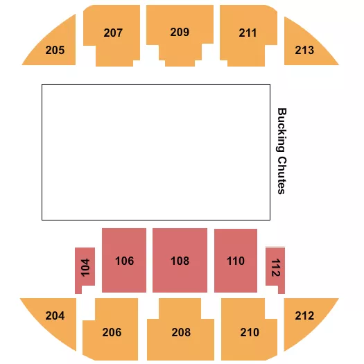 MSU RODEO Seating Map Seating Chart