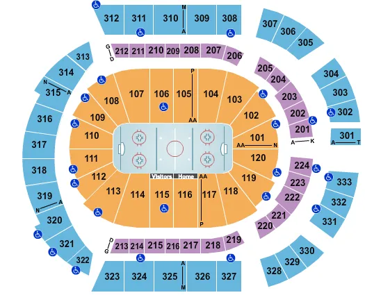 HOCKEY Seating Map Seating Chart
