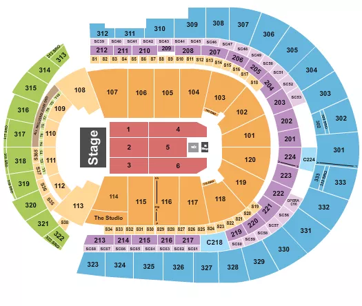 PENTATONIX Seating Map Seating Chart