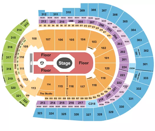 TAME IMPALA Seating Map Seating Chart