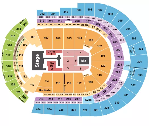 TEDDY SWIMS Seating Map Seating Chart