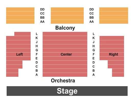 ENDSTAGE 2 Seating Map Seating Chart