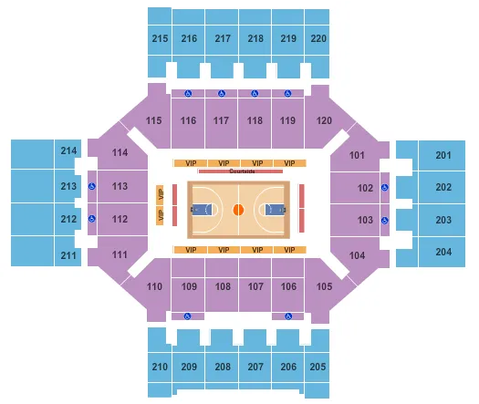 BASKETBALL Seating Map Seating Chart